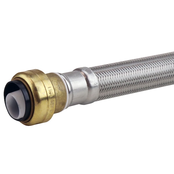Apollo 3/4 in. Push-To-Connect x 3/4 in. Push-To-Connect x 18 in. Braided Stainless Steel Repair Hose FSBBS34P18 - main